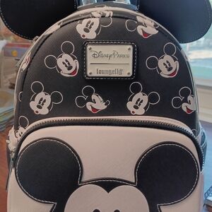 Loungefly Disney Parks Mickey Mouse Backpack - Black and White